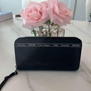 Christian Dior vintage leather long wallet